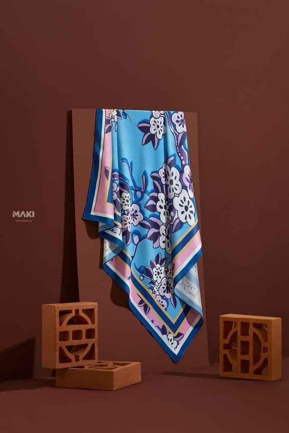 Floral textile still life